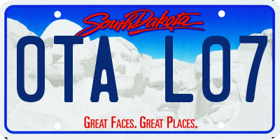 SD license plate 0TAL07