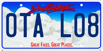 SD license plate 0TAL08
