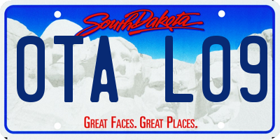 SD license plate 0TAL09