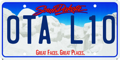 SD license plate 0TAL10