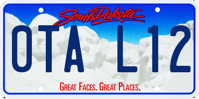 SD license plate 0TAL12