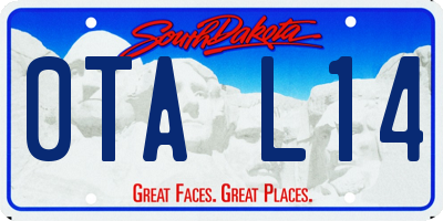 SD license plate 0TAL14