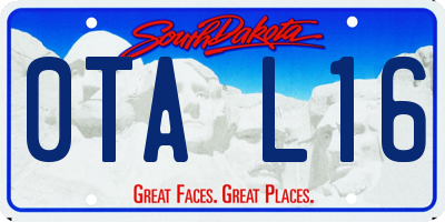 SD license plate 0TAL16