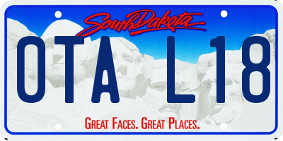 SD license plate 0TAL18