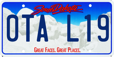 SD license plate 0TAL19