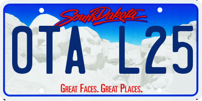 SD license plate 0TAL25