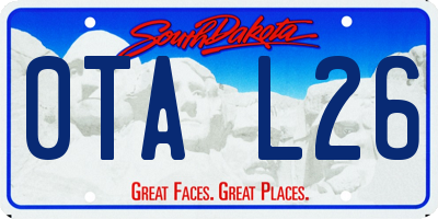 SD license plate 0TAL26