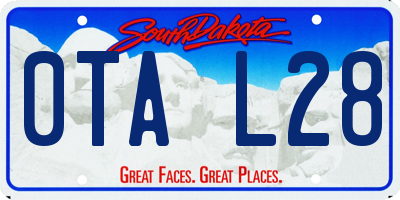 SD license plate 0TAL28