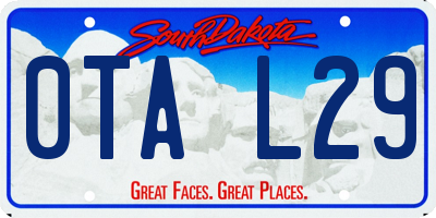 SD license plate 0TAL29