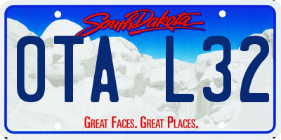 SD license plate 0TAL32
