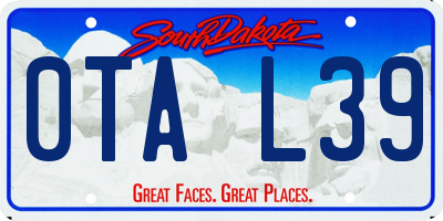 SD license plate 0TAL39