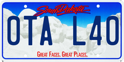 SD license plate 0TAL40