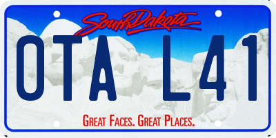 SD license plate 0TAL41