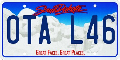 SD license plate 0TAL46