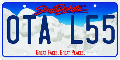 SD license plate 0TAL55