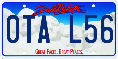 SD license plate 0TAL56