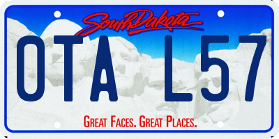 SD license plate 0TAL57
