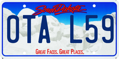 SD license plate 0TAL59