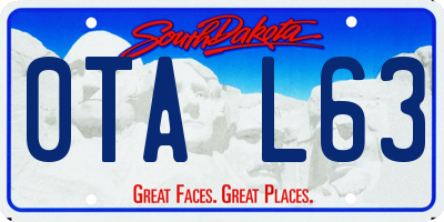 SD license plate 0TAL63