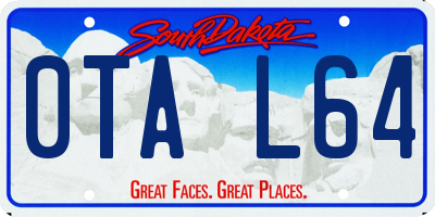 SD license plate 0TAL64