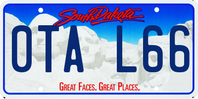 SD license plate 0TAL66
