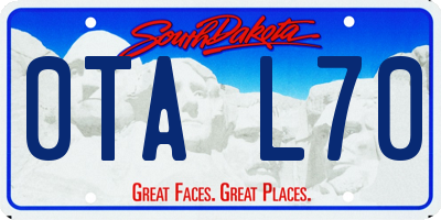 SD license plate 0TAL70