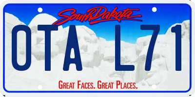 SD license plate 0TAL71