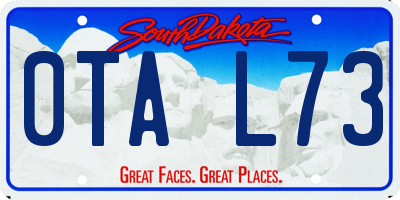 SD license plate 0TAL73