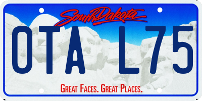 SD license plate 0TAL75