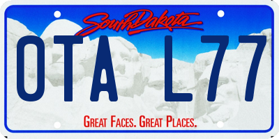 SD license plate 0TAL77