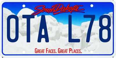 SD license plate 0TAL78