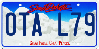 SD license plate 0TAL79