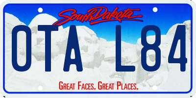 SD license plate 0TAL84