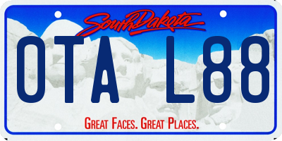 SD license plate 0TAL88