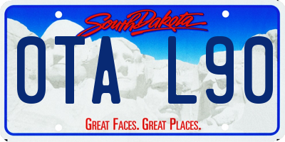 SD license plate 0TAL90
