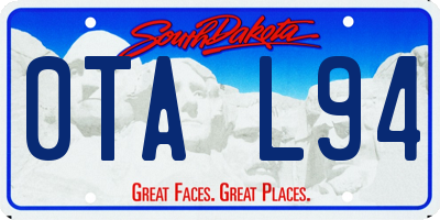 SD license plate 0TAL94
