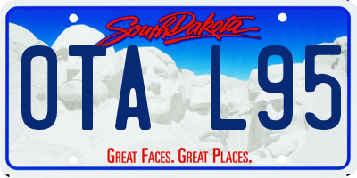 SD license plate 0TAL95
