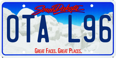 SD license plate 0TAL96