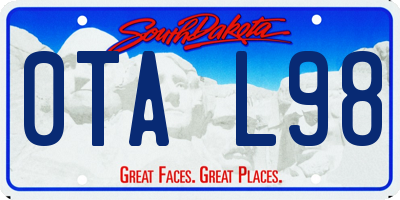 SD license plate 0TAL98