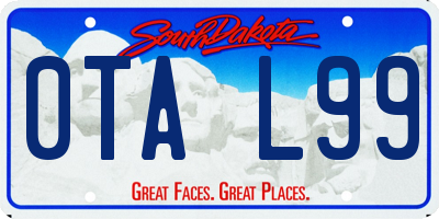 SD license plate 0TAL99