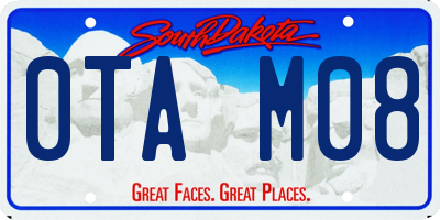 SD license plate 0TAM08