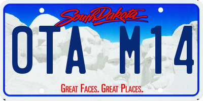 SD license plate 0TAM14