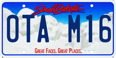 SD license plate 0TAM16