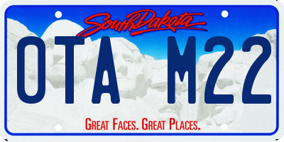 SD license plate 0TAM22