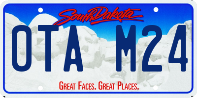 SD license plate 0TAM24