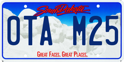 SD license plate 0TAM25