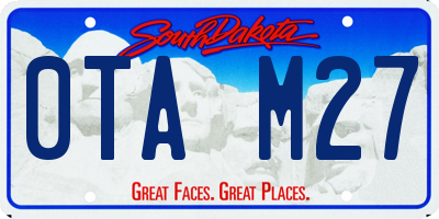 SD license plate 0TAM27