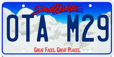 SD license plate 0TAM29