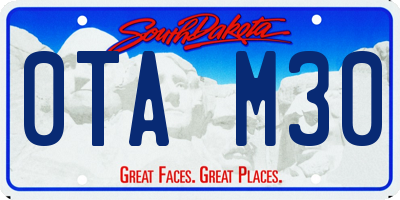 SD license plate 0TAM30