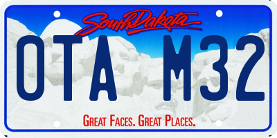 SD license plate 0TAM32